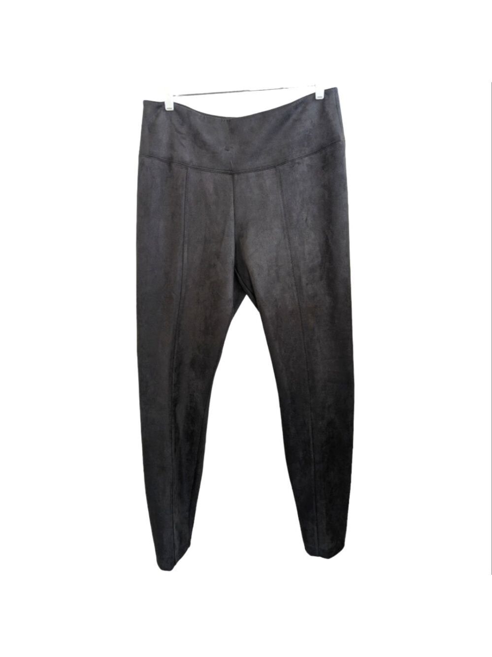 NEW White House Black Market Blackened Pearl Ultra Suede Runway Leggings Size 14